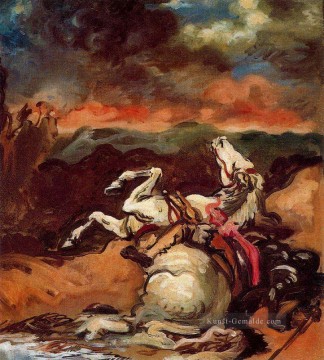 Gefallenes Pferd Giorgio de Chirico Metaphysischer Surrealismus Ölgemälde